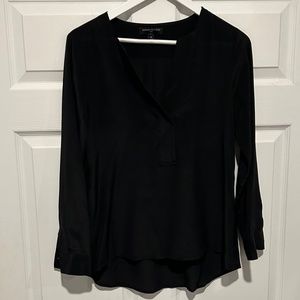Banana Republic Black Silk Blouse